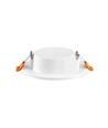 4W Ø10cm LED Einbaupanel - 4000K, integrierter Driver, weißer Rand
