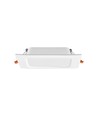 6W quadratisches LED Einbaupanel - 450lm, 4000K, weißer Rand, Loch: Ø9,5-10 cm, Maße: 12x12 cm