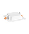 6W quadratisches LED Einbaupanel - 450lm, 4000K, weißer Rand, Loch: Ø9,5-10 cm, Maße: 12x12 cm