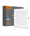 12W Quadratisches LED Einbaupanel - 4000K, Loch: 14,5 x 14,5 cm, Maße: 17,5 x 17,5 cm, weißer Rand