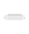 12W Quadratisches LED Einbaupanel - 4000K, Loch: 14,5 x 14,5 cm, Maße: 17,5 x 17,5 cm, weißer Rand