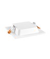 12W Quadratisches LED Einbaupanel - 4000K, Loch: 14,5 x 14,5 cm, Maße: 17,5 x 17,5 cm, weißer Rand