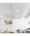 18W Quadratisches rahmenloses LED Panel - 122lm/W, 4000K, 224x224mm, weißer Rand, flicker free