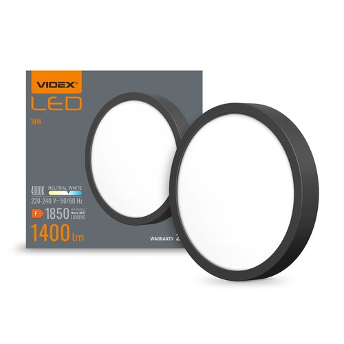 15W Ø19,2cm LED Deckenpanel - 1400lm, 4000K, weißer Rand, IP20 Innenbereich