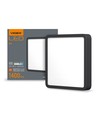 15W LED Aufbaupanel, 19,2x19,2cm - 1400lm, 4000K, schwarzer Rand, IP20 Innenbereich