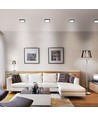 15W LED Aufbaupanel, 19,2x19,2cm - 1400lm, 4000K, schwarzer Rand, IP20 Innenbereich
