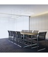 Aufhängeset für LED Panel - 60 cm Seil, Silberstahl, Komplettset