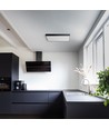 60x60 Aufbaurahmen für LED Panel, schwarz - Aluminium, 600x600x50 mm