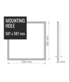 60x60 LED Einbaupanel, 36W - 155lm/W, 4000K, IP20, 3 Jahre Garantie