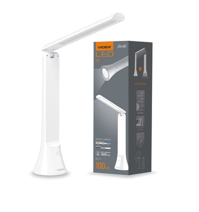 Berlin LED Schreibtischlampe, 5W - Wiederaufladbar, dimmbar, 3-in-1 CCT, tragbar, weiß