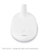 5,5W LED Schreibtischlampe dimmbar - Touch-Steuerung, 4000K, flickerfrei, weiß
