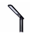5W LED Schreibtischlampe dimmbar - Schwarz, 3-Stufen CCT, Display mit Uhr/Temp, Touch-Steuerung