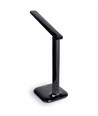 5W LED Schreibtischlampe dimmbar - Schwarz, 3-Stufen CCT, Display mit Uhr/Temp, Touch-Steuerung
