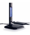 5W LED Schreibtischlampe dimmbar - Schwarz, 3-Stufen CCT, Display mit Uhr/Temp, Touch-Steuerung