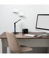 5W LED Schreibtischlampe dimmbar - Schwarz, 3-Stufen CCT, Display mit Uhr/Temp, Touch-Steuerung