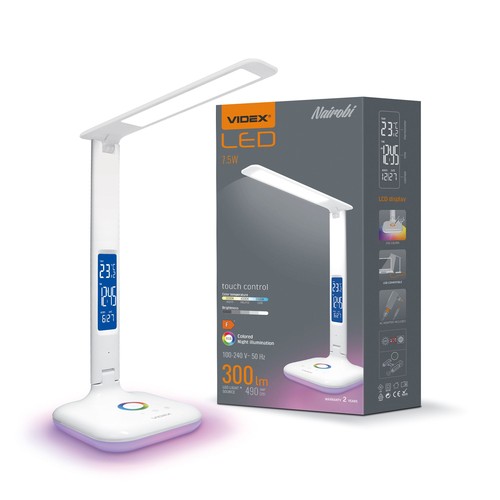 Nairobi Tischlampe - LED, dimmbar, weiß, 230V, 490lm, 7,5W
