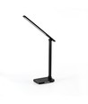 18W LED Schreibtischlampe mit kabellosem Laden - 700lm, 5-Stufen dimmbar, CCT einstellbar, schwarz, flicker free