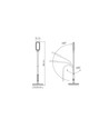 12W Tokyo LED Stehlampe, dimmbar - 1280lm, schwarz, Touch-Steuerung, einstellbare CCT, flicker free