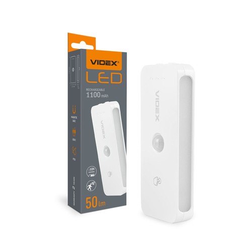 0,8W wiederaufladbare LED Nachtlicht mit Sensor - 50lm, PIR, CCT, Magnetmontage, USB-C, 3.7V