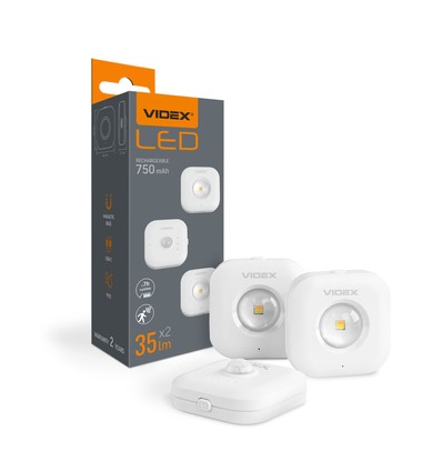 2 Stk. 0,5W wiederaufladbare LED Nachtlichter mit Sensor - 3-Stufen CCT, USB-C, Magnetbefestigung, Bewegungsmelder