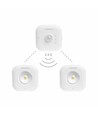 2 Stk. 0,5W wiederaufladbare LED Nachtlichter mit Sensor - 3-Stufen CCT, USB-C, Magnetbefestigung, Bewegungsmelder