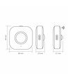 2 Stk. 0,5W wiederaufladbare LED Nachtlichter mit Sensor - 3-Stufen CCT, USB-C, Magnetbefestigung, Bewegungsmelder