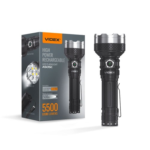 LED tragbare Taschenlampe - 5000K, Helligkeit 5500lm, Verbrauch 20W