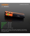Multifunktionale wiederaufladbare LED-Taschenlampe