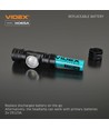 10W LED Wiederaufladbare Stirnlampe - 5000K, USB-C, 1200lm