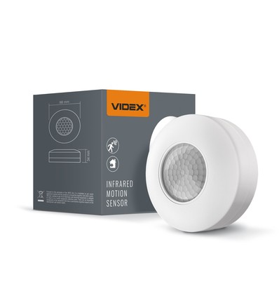 PIR Sensor für Decke/Wand, 360° - 1200W, IP20, weiß, Reichweite 2-8m
