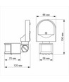 Infrarot PIR Bewegungsmelder, weiß - 180° Winkel, 1200W, IP44 Außenbereich, Zeit und Helligkeit einstellbar