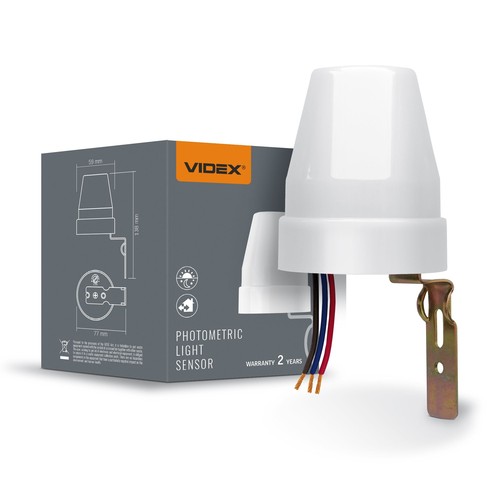 10A Dämmerungsschalter - IP44, Lichtsensor für Innen- und Außenbereich