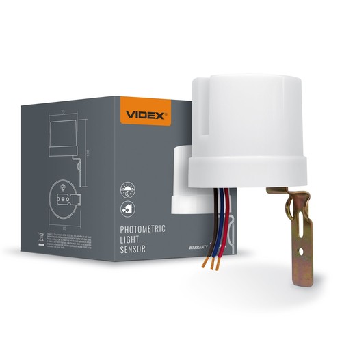 Dämmerungsschalter 25A - IP44, 5750W, weiß, Lichtsensor für automatisches Ein/Aus
