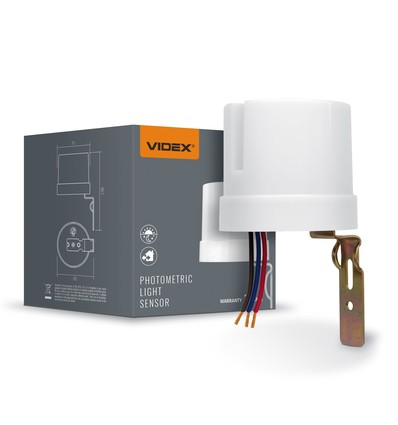 Dämmerungsschalter 25A - IP44, 5750W, weiß, Lichtsensor für automatisches Ein/Aus