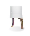 Dämmerungsschalter 25A - IP44, 5750W, weiß, Lichtsensor für automatisches Ein/Aus