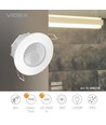 PIR Bewegungsmelder und Dämmerungsschalter - 360 Grad, IP65, 1200W, weiß, Reichweite 8m, Innen / Außen