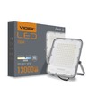 100W LED Fluter - 150lm/W, IP65, Grau, 5000K, Außenbereich