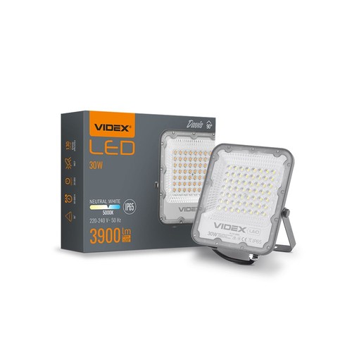 30W LED Fluter - 130lm/W, 3900lm, IP65, 5000K, Außenbereich, Arbeitsleuchte