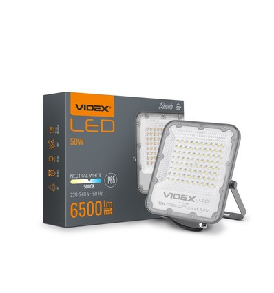 50W LED Fluter - 130lm/W, IP65, 5000K, 90 Grad, Außenbereich