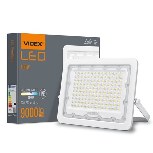 100W LED Flutlichtstrahler - 5000K, IP65, IK07, 90° Abstrahlwinkel, Außenbereich
