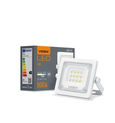 10W LED Flutlichtstrahler - 5000K, IP65, IK08, grau, Außenbereich