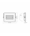 50W LED-Fluter - 4500lm, IP65, Außenbereich, weiß/grau