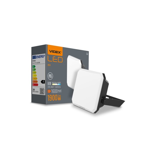 20W LED Flutlichtstrahler - 1900lm, IP65, schwarz, Außenbereich, 5000K
