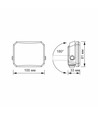 20W LED Flutlichtstrahler - 1900lm, IP65, schwarz, Außenbereich, 5000K