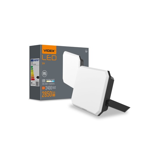 30W LED Flutlichtstrahler, schwarz - 2850lm, IP65, 5000K, Außenbereich, Arbeitsleuchte