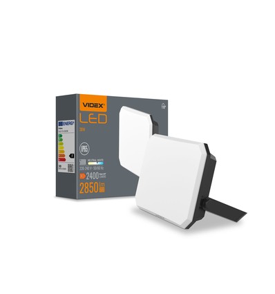30W LED Flutlichtstrahler, schwarz - 2850lm, IP65, 5000K, Außenbereich, Arbeitsleuchte
