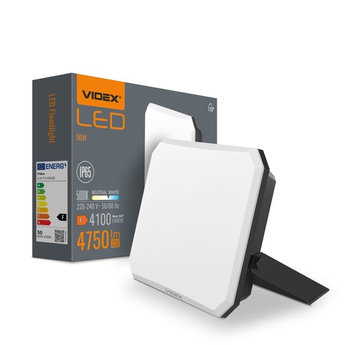 50W LED Flutlichtstrahler - 4100lm, IP65, schwarz, Außenbereich, 5000K neutralweiß