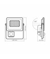 10W LED Fluter mit Sensor - 100lm/W, IP65, 5000K, schwarz