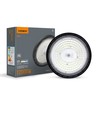100W LED Hallenstrahler, 120lm/W - 90 Grad, IP65, 5000K, schwarz, inkl. Kettenaufhängung
