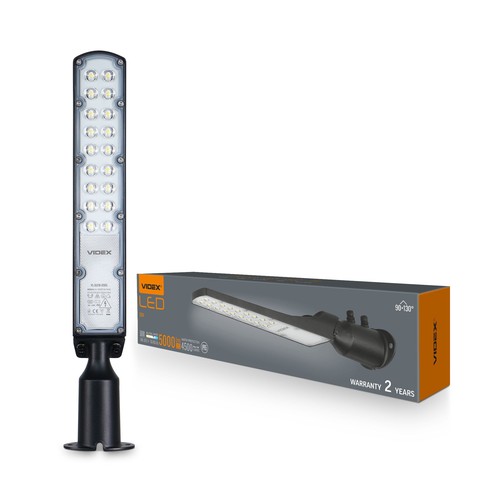 50W LED Straßenleuchte - 100lm/W, IP65, 5000K, neutralweiß, 2 Jahre Garantie